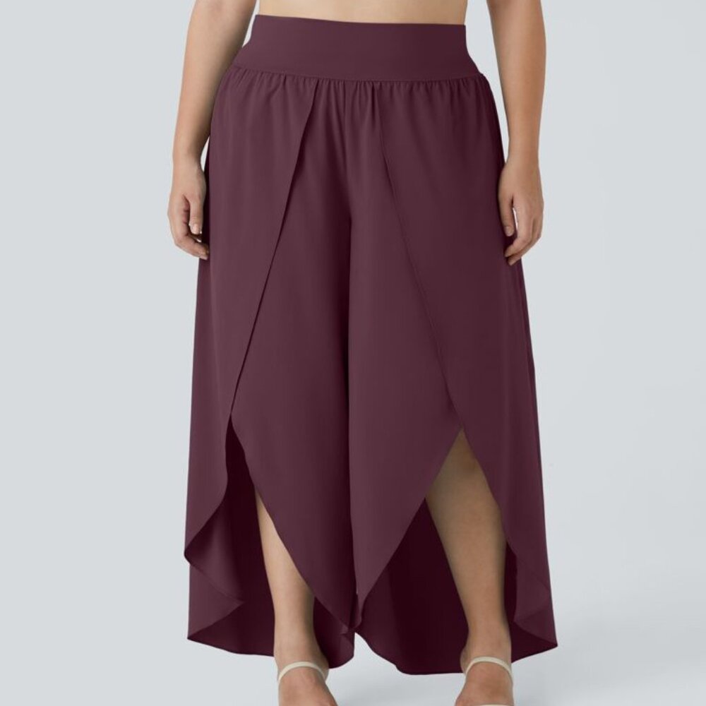 Halara High Waisted Palazzo Flowy Wide Leg Quick Dry Casual Plus Size Pants